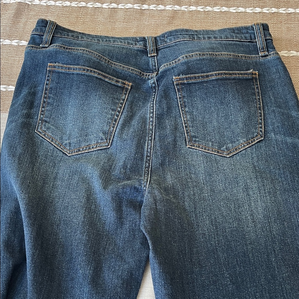 tgla Dark Blue Denim Jeans with cuffs- new - Picture 5 of 6